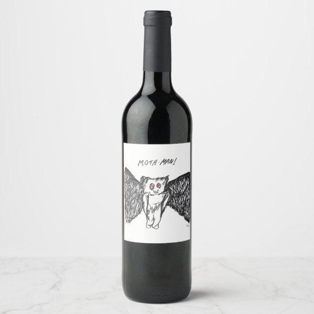 Etiqueta de vino de Moth Man (Anverso)