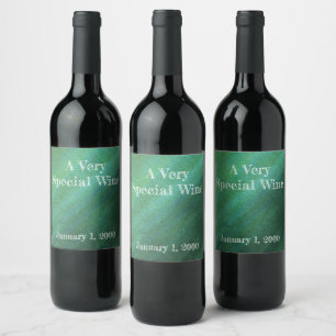 Etiqueta de vino de naranja verde