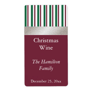 Etiqueta de vino de navidades