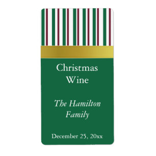 Etiqueta de vino de navidades
