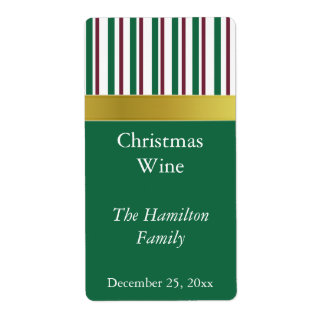 Etiqueta de vino de navidades