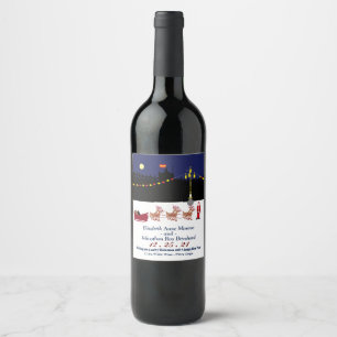 Etiqueta de vino de Navidades de Santa Sede de Mad