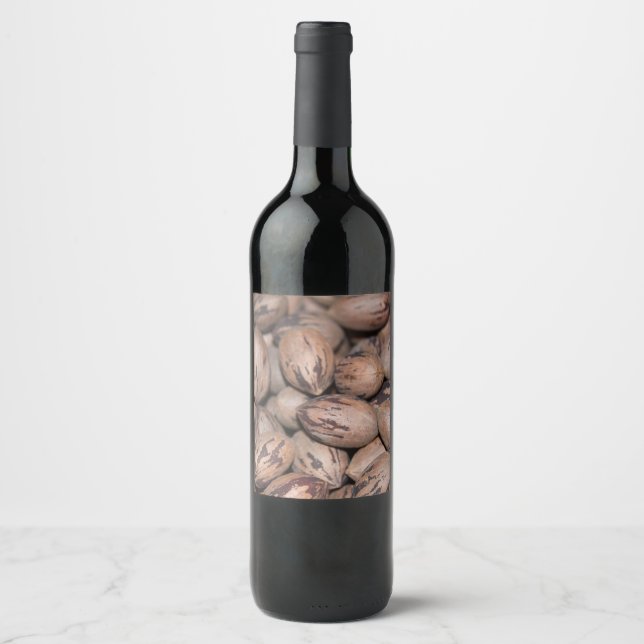 Etiqueta de vino de Pecan (Anverso)