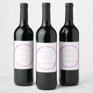 ETIQUETA DE VINO DE PERSONALIZABLE BLANCO DE ANILL