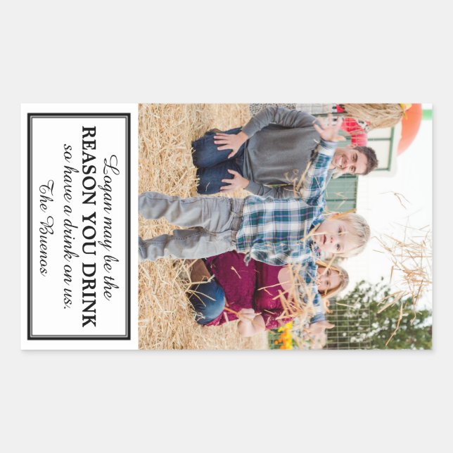 Etiqueta de vino de regalo (Anverso)