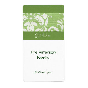 Etiqueta de vino de regalo