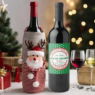 Etiqueta de vino de regalo secreto personalizado d