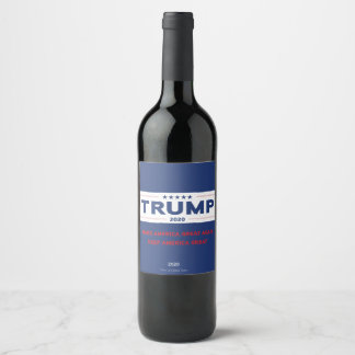 Etiqueta de vino de Trump 2020