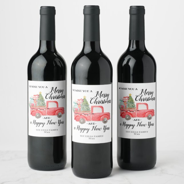 Etiqueta de vino de vacaciones personalizada para  (Botellas)