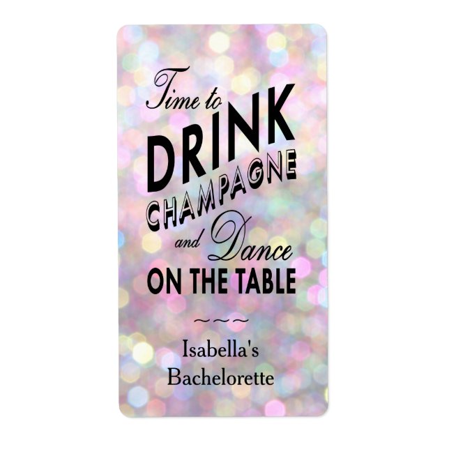 Etiqueta de vino divertida (Frente)