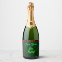 Etiqueta de vino espumoso de Año Nuevo (conjunto d