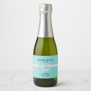 Etiqueta de vino espumoso mini para dama de honor 