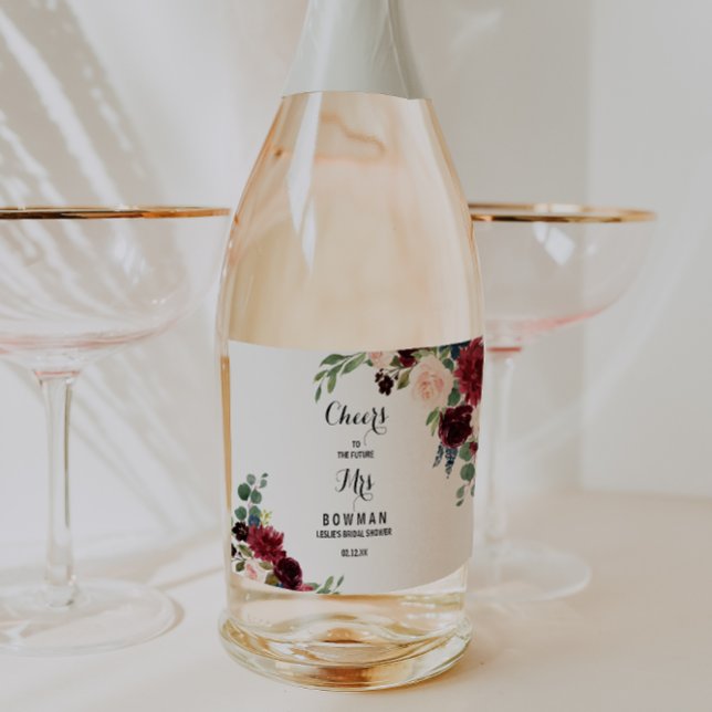 Etiqueta de Vino Espumoso para Brunch de Despedida (Subido por el creador)