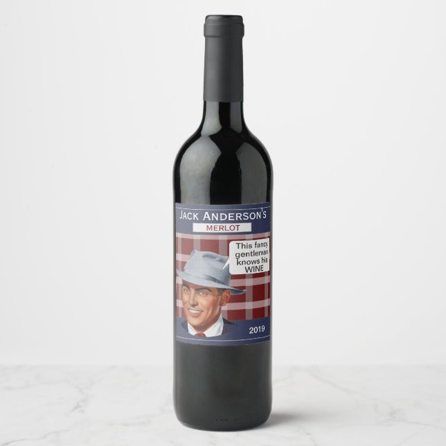 Etiqueta de vino fino de Jack (Anverso)