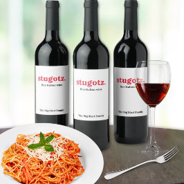 etiqueta de vino fino de stugotz