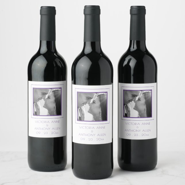 Etiqueta de vino fotográfico personalizada (Botellas)