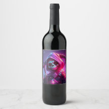 Etiqueta de vino Grim Reaper