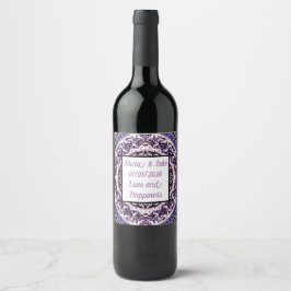 Etiqueta de Vino Mandala Púrpura