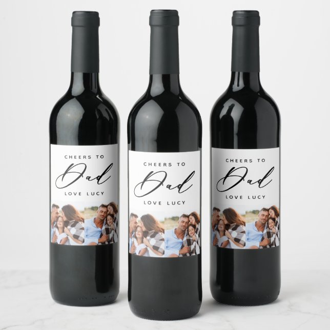 etiqueta de vino multi foto de papá de guión diver (Botellas)