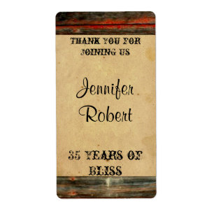 Etiqueta de vino para el aniversario de un grafiti