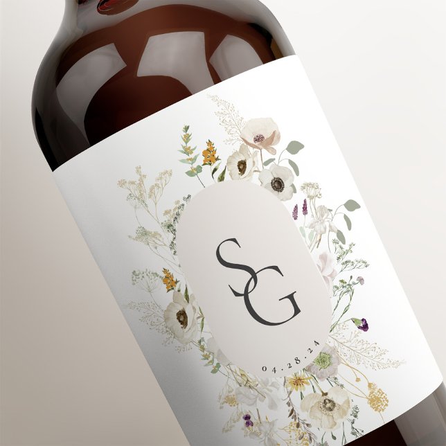 Etiqueta de vino personalizada botánica (Subido por el creador)