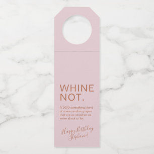 Etiqueta de vino personalizada divertida cumpleaño