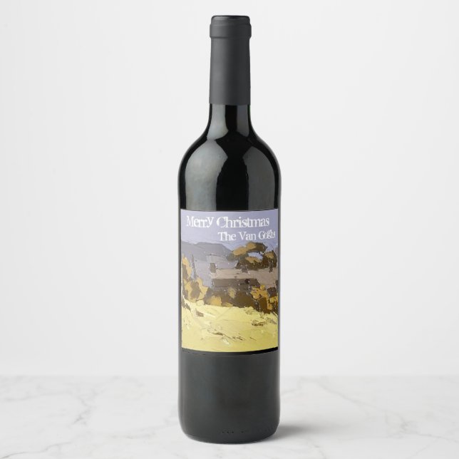 Etiqueta de vino personalizada Van Gogh (Anverso)