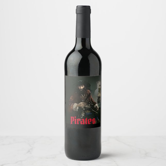 Etiqueta de vino pirata (Anverso)