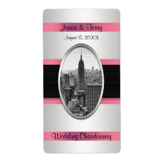 Etiqueta de vino rosa blanco ESB