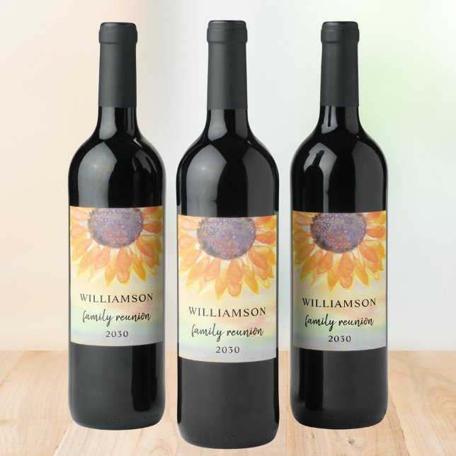 Etiqueta de vino Rústico de Reunión Familiar (Subido por el creador)