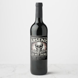 Etiqueta de vino venenoso de la fiesta de Potion H