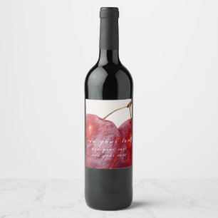 ETIQUETA DE VINO: "VINTAGE PLUMS" PERSONALIZABLE