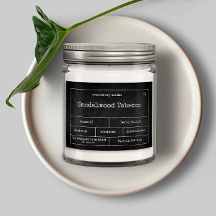 Etiqueta de vintage de velas Minimalistas