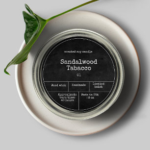 Etiqueta de vintage de velas Minimalistas