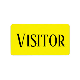 Etiqueta de visitante