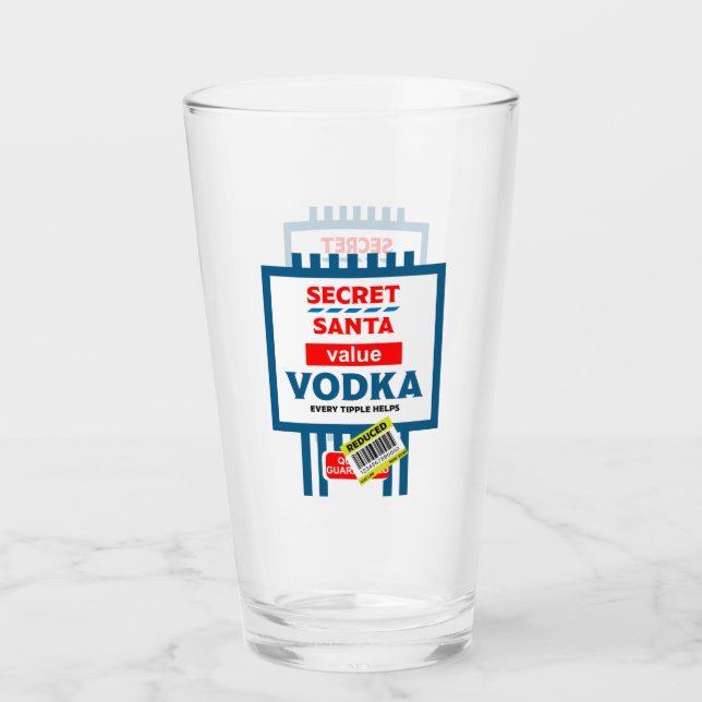 Etiqueta de Vodka para Navidades divertidos (Anverso)