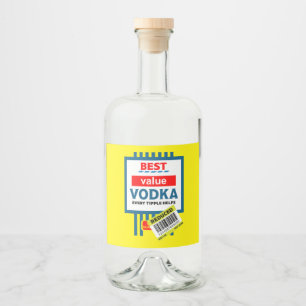 Etiqueta de Vodka para Navidades divertidos