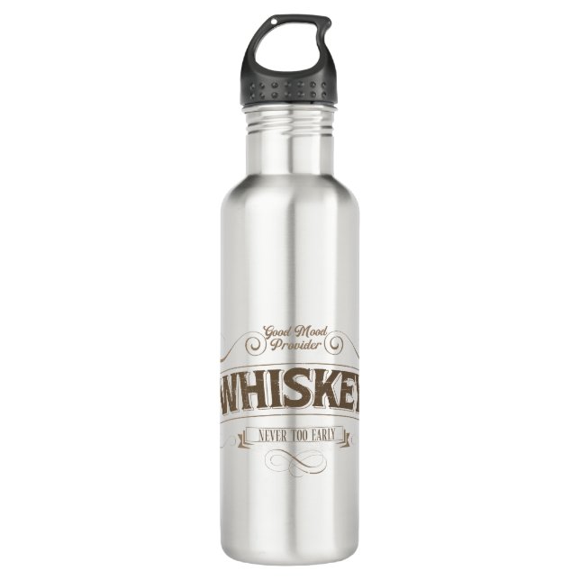 Etiqueta de Whiskey - botella de agua divertida (Anverso)