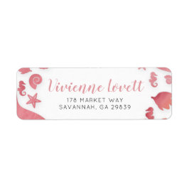 Etiqueta Debajo de la dirección de devolución de la sirena