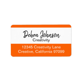 Etiqueta Debra Profesional Clásico de Bandas de Color Moder