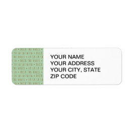 Etiqueta Deck the Halls Holiday Pattern