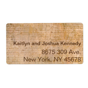 Etiqueta Declaración de Independencia 📜 Parchmen Histórico