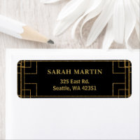Deco de arte de Black and Gold Roaring 20