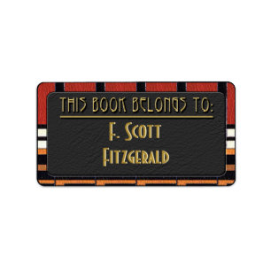 Etiqueta Deco de cuero (Bookplate personalizado)