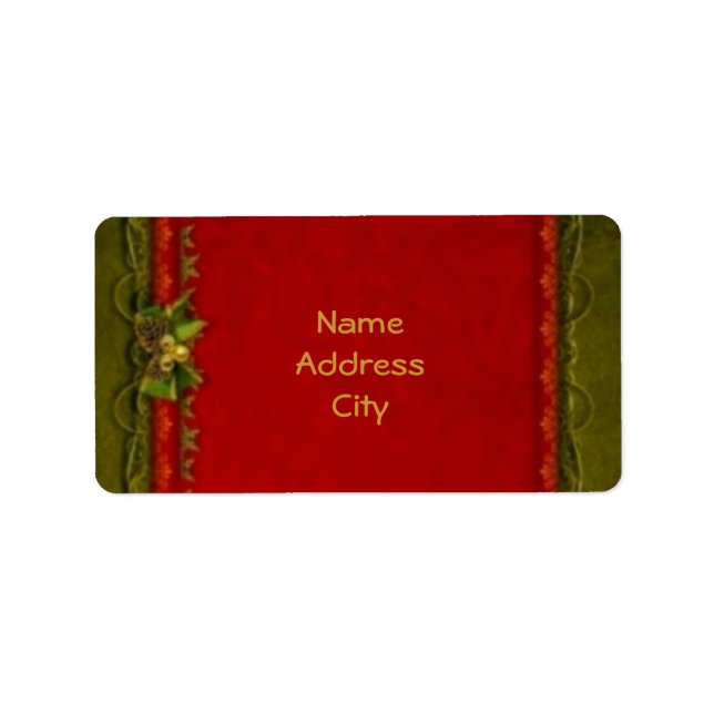 Etiqueta Deco elegante (Frente)