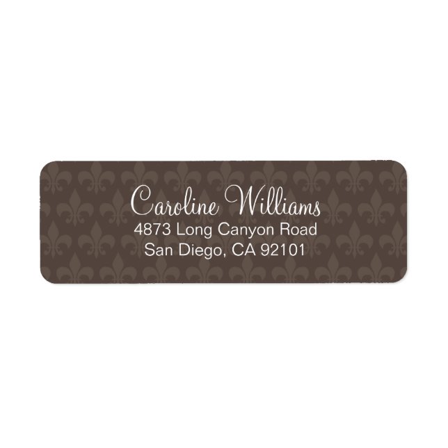 Etiqueta Deco Fleur De Lis (Frente)