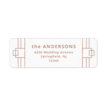 Deco moderno | Faux Rosa Gold y White