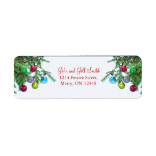 Etiqueta Decoraciones de árboles de Navidad de bonito