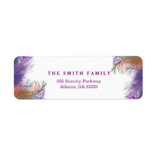 Etiqueta Decorativo de la piel de pájaro vintage