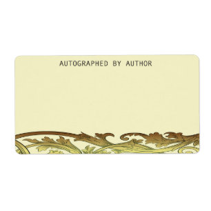 Etiqueta Dedicado por amarillo del autor